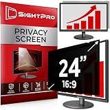 SightPro 24 Inch 16:9 Computer Privacy Screen Filter for Monitor - Privacy Shield and Anti-Glare Protector