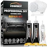 Black Leather Repair Kit for Furniture, Leather Seat Repair Kit for Cars, Easily Restore Car Interior, Sofa, Purse and Jacket, Restore Any Material with Super Easy Instructions
