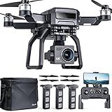 Bwine F7 GPS Drones with Camera for Adults 4K Night Vision, 3-Axis Gimbal, 2Mile Long Range, 75Mins Flight Time Professional Drone with 3 Battery, Auto Return+Follow Me+Fly Around+Beginner Mode