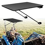 CarriTurf Universal Tractor Canopy for ROPS – UV-Resistant Sunshade for Compact Tractors, Riding Mowers, Zero Turn Mowers & Lawn Tractors – Easy Bolt-On Installation