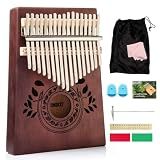 UNOKKI Kalimba 17 Key Thumb Piano Mahogany Instrument