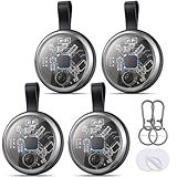 2025 New Air Tracker Tags-4 Pack Compatible with Apple Find My (iOS Only), Bluetooth Tracker Smart Tag Waterproof Key Finder Item Locator Worldwide Tracking for Keys, Wallet, Luggage, Pets
