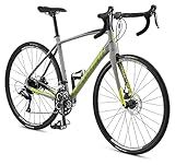 Schwinn Fastback AL Disc Sora Adult Performance Road Bike, Beginner to Intermediate Bicycle Riders, 700c Wheels, 18-Speed Drivetrain, Medium Aluminum Frame, Grey