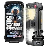 Blackview BV7300 Rugged Phone, 15000mAh/45W, Dual 800LM Camping Light, Night Vision Camera, 18GB+256GB/2TB Rugged Smartphone Unlocked Gemini AI, 50MP+32MP+20MP, 6.67" 90Hz, Android 14/Glove Mode/NFC