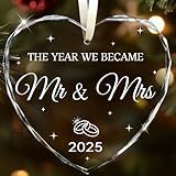 Wedding Gifts for Couples 2025, Mr and Mrs Gifts for Bride Newly Wed GIF ts for Her Just Married Ornaments 2025 Just Married Decorations Bridal Shower Ornaments