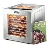 Cosori Food Dehydrator, 10 Stainless Steel Trays with 7.4 ft² Drying Space