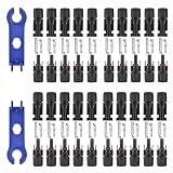 Usngsny 40 PCS Solar Connectors, Waterproof IP67, MC4 1000V 30A (10AWG)