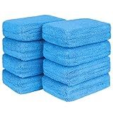 HOMEXCEL Microfiber Applicator Pads, Scratch-Free Car Wash Sponge for Cleaning, Premium Wax Foam Applicator Pads for Car Detailing, 5”x3”, 8Pack