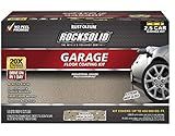 Rust-Oleum 293517 RockSolid Polycuramine Garage Floor Coating, 2.5 Car Kit, High Gloss Mocha