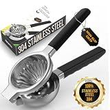 RCMo Lemon Squeezer 304 Stainless Steel Large Metal Manual Citrus Juicer