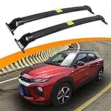 Snailfly 220 LBS Roof Rack Cross Bars Fit for Chevy Chevrolet Trailblazer 2021-2026 Black Crossbars