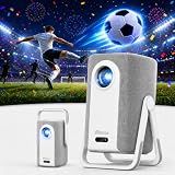[Short Throw/1500ANSI/Built in Apps] 4K Outdoor Projector with WiFi and Bluetooth, Auto Focus Projector with Dual-Mode Stand, Smart Portable Projector with Netflix/YouTube/PrimeVideo & Dolby