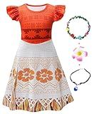 AOVCLKID Girls Princess Costume Birthday Party Dress Halloween Cosplay Outfits with Accessories(9-10 Years,Red)