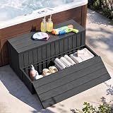 36.6” Hot Tub Steps with Storage, 780 lbs Load Capacity, Black