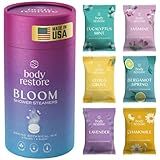 Body Restore Shower Steamers Aromatherapy 6 Pack - Birthday Gifts for Women, Men, Travel Essentials, Stress Relief, Relaxation, Self Care, Bath Bombs - Bloom
