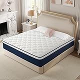 Kesyup Queen Size Mattress 12 Inch Gel Memory Foam Hybrid 60"x80" Fiberglass-Free CertiPUR-US Pressure Relief Motion Isolation Soft Plush Feel