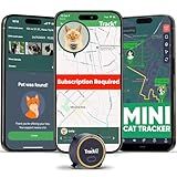 Tracki Cat GPS Tracker – Real-Time Cat Tracker & GPS Tracker for Cats – Smart Alerts, Geo-Fence, Waterproof, Collar-Compatible – Long-Life Battery – Works with iOS & Android (Subscription Required)