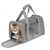 Mr. Pen- Pet Carrier, 17.5" x 11.2" x 11.5", Medium Size, Gray