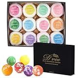 Bath Bombs Gift Set, XXL 4.2oz 12Pcs. All Natural Handmade Bathbombs With Organic Essential oils, Moisturizing Shea Butter/ Bath Salts for Relaxation/ Stress Relief .Great for any Occasions