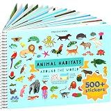 Cupkin Animal Habitats Coloring & Sticker Activity Book | 500+ Stickers