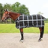 Country Pride Highland 1200D Lightweight Stable Blanket (78, BlackPlaid)