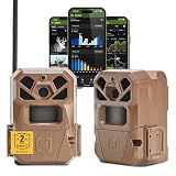 Moultrie Edge 2 Cellular Trail Camera 2-Pack - 36MP, Low-Glow Flash