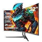 CRUA 32" 4K UHD 160Hz Curved Gaming Monitor, 1500R, AMD FreeSync, Black
