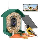 Gyozol Bird Feeder with Camera,WiFi Smart Bird House with Cam Solar Powered