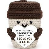 Agantree art Anniversary Women Men Her Him Gifts for Girlfriend Boyfriend for Wife Husband Birthday Coffee Lover Couple Crochet Coffee Mug Decor I Love You Her Mom Fathers Day