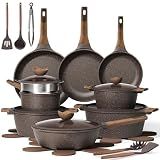 CAROTE 26pcs Pots and Pans Set, Nonstick Cookware Sets