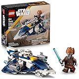 LEGO Star Wars Plo Koon’s Jedi Starfighter Microfighter Kids Toy - Building Toy for Pretend Play - Clone Wars Playset and Room Decor for Boys and Girls, Ages 6+ - Birthday Gift Idea - 75400