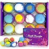 Bath Bombs for Women Gift Set 12 Pack Natural Relaxing Bath Bombs for Her，Aromatherapy Bubble Bath & Fizzy, Halloween Boo Basket Birthday Gifts for women Mom Gifts idea For wife/Teens, girlfriend,Kids