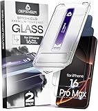 Defenslim for iPhone 16 Pro Max Privacy Screen Protector (2Pack), Easy Auto-Dust & Align Install Kit, 6.7" Tempered Glass, 9H Hardness, Privacy Protection, Case Friendly, SpyShield