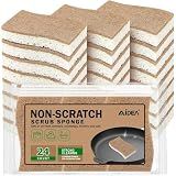 AIDEA Sponges Non Scratch, 24Count, Natural Sponge for Non Stick Cookware