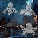 Halloween Projector Lights,Skeleton Ghost Projector for Halloween Outdoor Indoor Party Patio Garden Home House Decoration Landscape