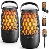 Outdoor Speakers Gifts for Men Bluetooth Speaker with Lights Multi-Sync up to 100 Speakers Auto-Pairing HD Stereo Sound Cool Stuff House Warming Gifts IPX5 Waterproof Lantern for Camp|Patio|Pool|Yard