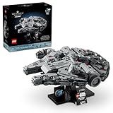 LEGO Star Wars Millennium Falcon 25th Anniversary Collectible - DIY Building Set for Adults, Men & Women, Ages 18+ - A New Hope Model with Display Stand - Star Wars Gift - 75375