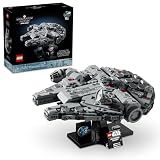 LEGO Star Wars Millennium Falcon 25th Anniversary Collectible - DIY Building Set for Adults, Men & Women, Ages 18+ - A New Hope Model with Display Stand - Star Wars Gift - 75375