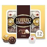 Ferrero Collection Gourmet Gift Box, 12 Assorted Confections with Hazelnut, Dark Chocolate and Coconut, 4.6 oz