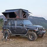 Joyinrute Alumnimun Rooftop Tent Hard Shell with Winter Insulation, Pop Up 2 Person Roof Top Hardshell for Camping Truck Van Suitable for Jeep SUV Car