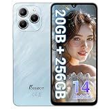 FOSSIBOT S2 Cell Phone Unlocked, 6.72” FHD+ Display, 20(8+12GB)+256GB /1TB TF,5000mAh Battery, 50MP+16MP Camera, Android 14 Smartphone NFC, 4G, 3 Card Slots, Face& Fingerprint Unlock, GPS (Blue)