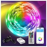 DAYBETTER LED Strip Lights 110ft, Smart Lighting Strips with App Remote Control, RGB Music Sync Color Changing Lights for Bedroom Kitchen Party Home Decor Luces led para cuarto (1 Roll)