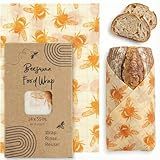 XXL Reusable Beeswax Wraps For Food - 14 x 55 in Roll | Cut to Size Bees Wax Wraps Reusable | Extra Large Beeswax Paper Sheet | Cute Bees Wax Roll for Food Wraps