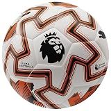 Puma Unisex Orbita Match Premier League Soccer Ball (FIFA Quality), White-Heat Fire-Black AH25, 5