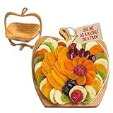 Dried Fruit Gift Basket - Healthy Gourmet Snack Box - Holiday Food Tray - Variety Snacks - Easter, Birthday, Sympathy, Mom, Dad, Corporate Tray - Bonnie & Pop