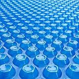 ALLAREN Solar Pool Cover 12x24 Foot Rectangle, 10Mil Blue Bubble Pool Blanket for Inground Pools, Thermal Bubble Cover | Solar Heating Cover | Energy Efficient
