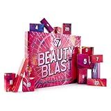 W7 Beauty Blast - Makeup Advent Calendar 2025 - Beauty & Cosmetic Calendar - Individually Boxed Makeup & Cosmetic Surprises For the 24 Days to Christmas - Cruelty Free Gifting