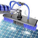 20FT Water Fed Solar Panel Cleaning Kit, Telescopic Solar Panel Cleaning Brush with Extension Pole & Soap Dispenser for Household & Outdoor