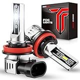 Torchbeam H11/H16/H8 LED Fog Light Bulb, 12000 Lumen Upgrade,600% Brightness H11 LED Fog Lights, 1:1 Replacement For Cars,Trucks,and SUVs,3-Minute Quick Installation,Pack of 2