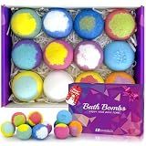 Bath Bombs for Women Gift Set 12 Pack Natural Relaxing Bath Bombs for Her，Aromatherapy Bubble Bath & Fizzy, Christmas Stocking Stuffers Birthday Gifts for Women Mom Wife/Teens, Girlfriend,Kids
